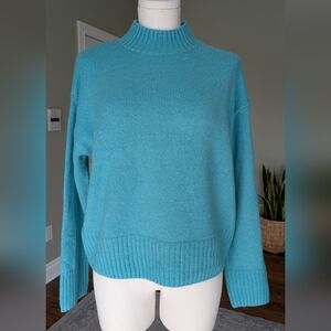 Reitmans Women’s Turquoise Mock Neck Sweater Size M